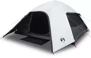 vidaXL Kuppel-Campingzelt 4 Personen Weiß Wasserdicht Verdunkelnd (94722)