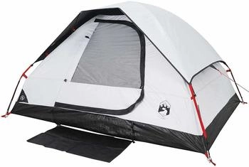 vidaXL Kuppel-Campingzelt 2 Personen Weiß Wasserdicht
