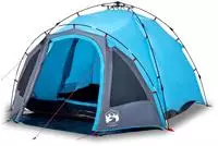 vidaXL Kuppel-Campingzelt 3 Personen Blau Quick Release