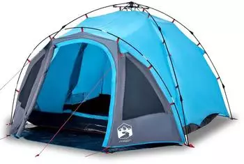 vidaXL Kuppel-Campingzelt 3 Personen Blau Quick Release (4004223)