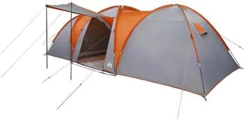 vidaXL Dome tent for 8 people 4009430 Grey / Orange