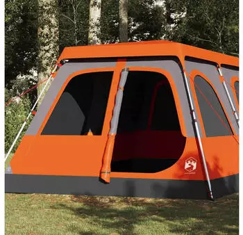 vidaXL Dome tent for 10 people 4004241 Grey / Orange