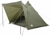 vidaXL Tipi-Familienzelt 6 Personen Olivgr&uuml;n Wasserdicht
