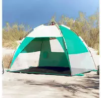 vidaXL Strandzelt 2 Personen Seegr&uuml;n Quick Release Wasserdicht