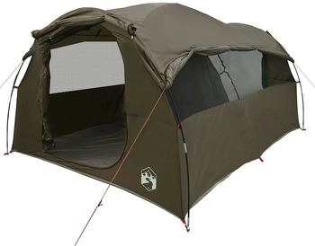 vidaXL Tunnel tent for 6 people Brown