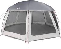vidaXL Poolzelt mit abnehmbarem &Uuml;berzelt Netzw&auml;nden Grau 612x612cm