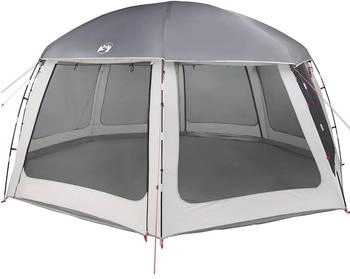 vidaXL Pool tent with removable roof 612x612 cm 4100639 Grey