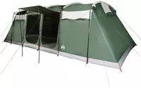 vidaXL Tunnel-Familienzelt 8 Personen Gr&uuml;n Wasserdicht