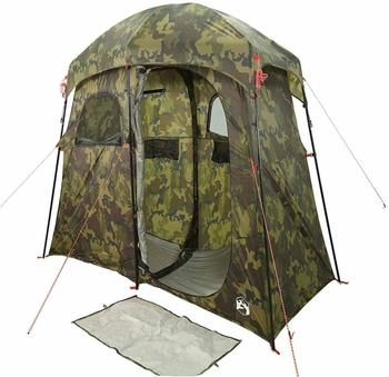 vidaXL Shower tent for 2 people 4009538 Camouflage