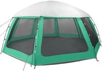 vidaXL Poolzelt mit abnehmbarem &Uuml;berzelt Netzw&auml;nden Meergr&uuml;n 612x612cm