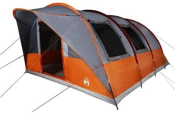 vidaXL Tunnel tent for 5 people 4009424 Grey / Orange