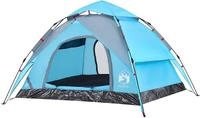 vidaXL Kuppel-Campingzelt 3 Personen Blau Quick Release