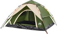 vidaXL Kuppel-Campingzelt 5 Personen Gr&uuml;n Quick Release