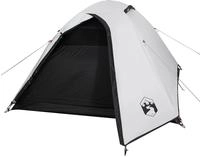 vidaXL Kuppel-Campingzelt 3 Personen Wei&szlig; Dunkel Wasserdicht