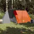 vidaXL Trekking tent for 3 people Grey / White with folding awning