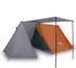 vidaXL Trekking tent for 3 people Grey / White with folding awning