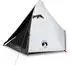 vidaXL Trekking tent for 2 people White with hiking awning