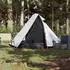 vidaXL Trekking tent for 2 people White with hiking awning