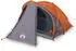 vidaXL Trekking tent for 2 people Grey / White with zippered awning