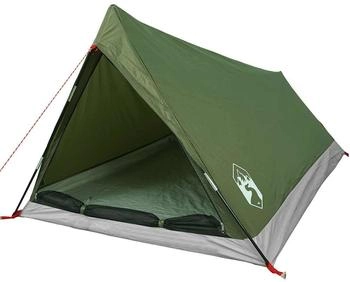 vidaXL Trekking tent for 2 people Olive green with waterproof fabric