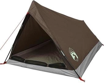 vidaXL Trekking tent for 2 people Brown waterproof
