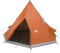 vidaXL Tipi-Campingzelt 4 Personen Orange Wasserdicht