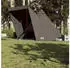 vidaXL Tipi tent for 6 people Brown compact and lightweight