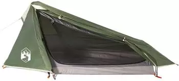 vidaXL Tunnel tent for 1 person Green compact