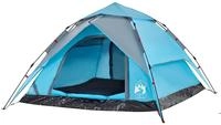 vidaXL Kuppel-Campingzelt 4 Personen Blau Quick Release