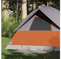 vidaXL Kuppel-Campingzelt 2 Personen Orange Wasserdicht
