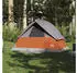 vidaXL Dome tent for 2 people Orange compact with E-port