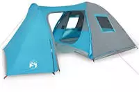 vidaXL Kuppel-Familienzelt 6 Personen Blau Wasserdicht