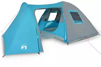 vidaXL Dome tent for 6 people Blue with double roof