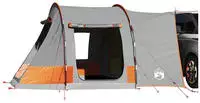 vidaXL Autozelt 2 Personen Grau und Orange Wasserfest