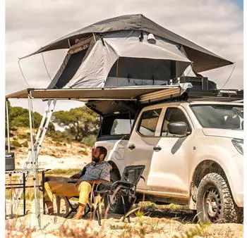 Prime Tech Wasteland Pro L Rooftop Tent Grey/Olive 240x140cm
