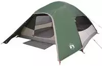 vidaXL Kuppel-Campingzelt 4 Personen Gr&uuml;n Wasserdicht