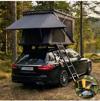 TZIPower Z-Fold Hardcase Rooftop Tent Grey