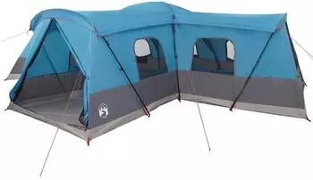 vidaXL Tent 16-Person with Roof with Storage blue
