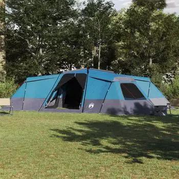 vidaXL 16 Personen Blau Taft Wasserdicht