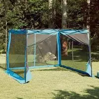 vidaXL Innenzelt 6 Personen Blau Taft