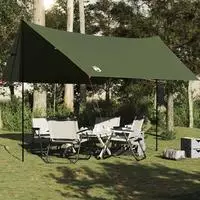 vidaXL Tarp Olivgr&uuml;n 438x376x212 cm Wasserdicht