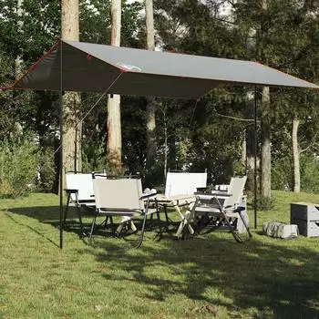 vidaXL Grau und Orange 400x294 cm Wasserdicht