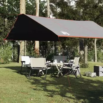 vidaXL Grau und Orange 420x440 cm Wasserdicht