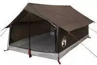 vidaXL Campingzelt 2 Personen Braun Wasserdicht