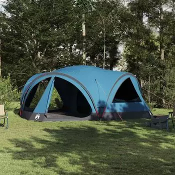 vidaXL f&uuml;r 10 Personen 10 Personen Blau und Grau