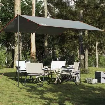 vidaXL Grau und Orange 360x294 cm Wasserdicht