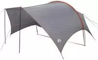 vidaXL Camping Tarp Wasserfest Grau und Orange 550 x 400 x 230 cm