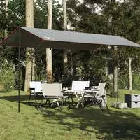 vidaXL Tarp Grau und Orange 500x294 cm Wasserdicht