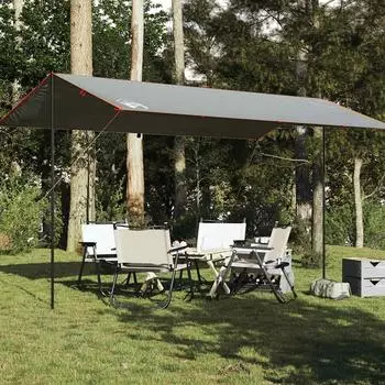 vidaXL Grau und Orange 500x294 cm Wasserdicht