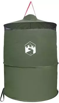 vidaXL Pop-up Toilette Zelt mit Aufh&auml;ngeseil Gr&uuml;n 97 x 131 cm